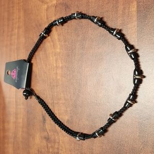 Paparazzi Black Cord necklace with beads